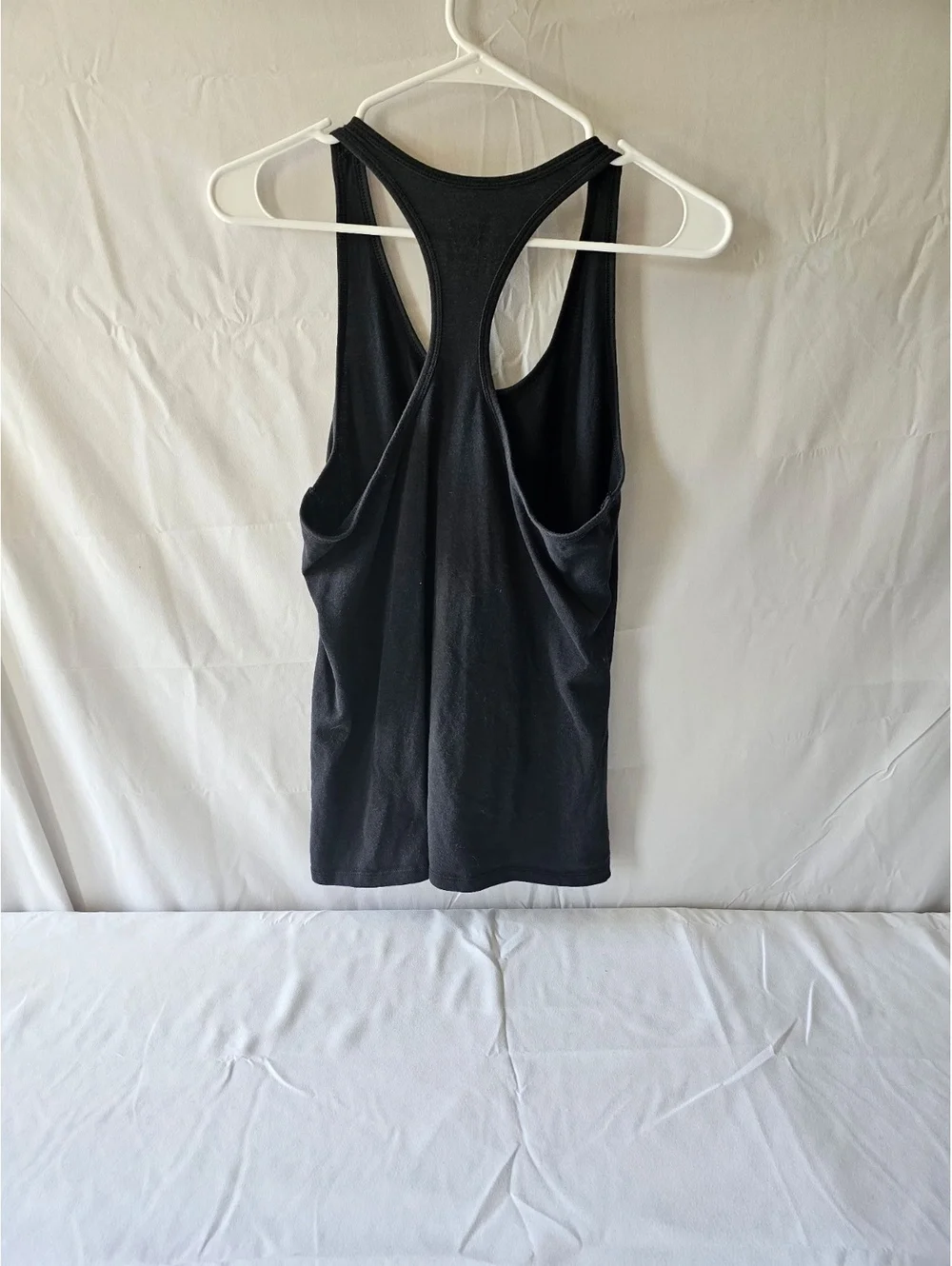 Nike Dri-FIT Athletic Cut Black Racerback Tank Top Large